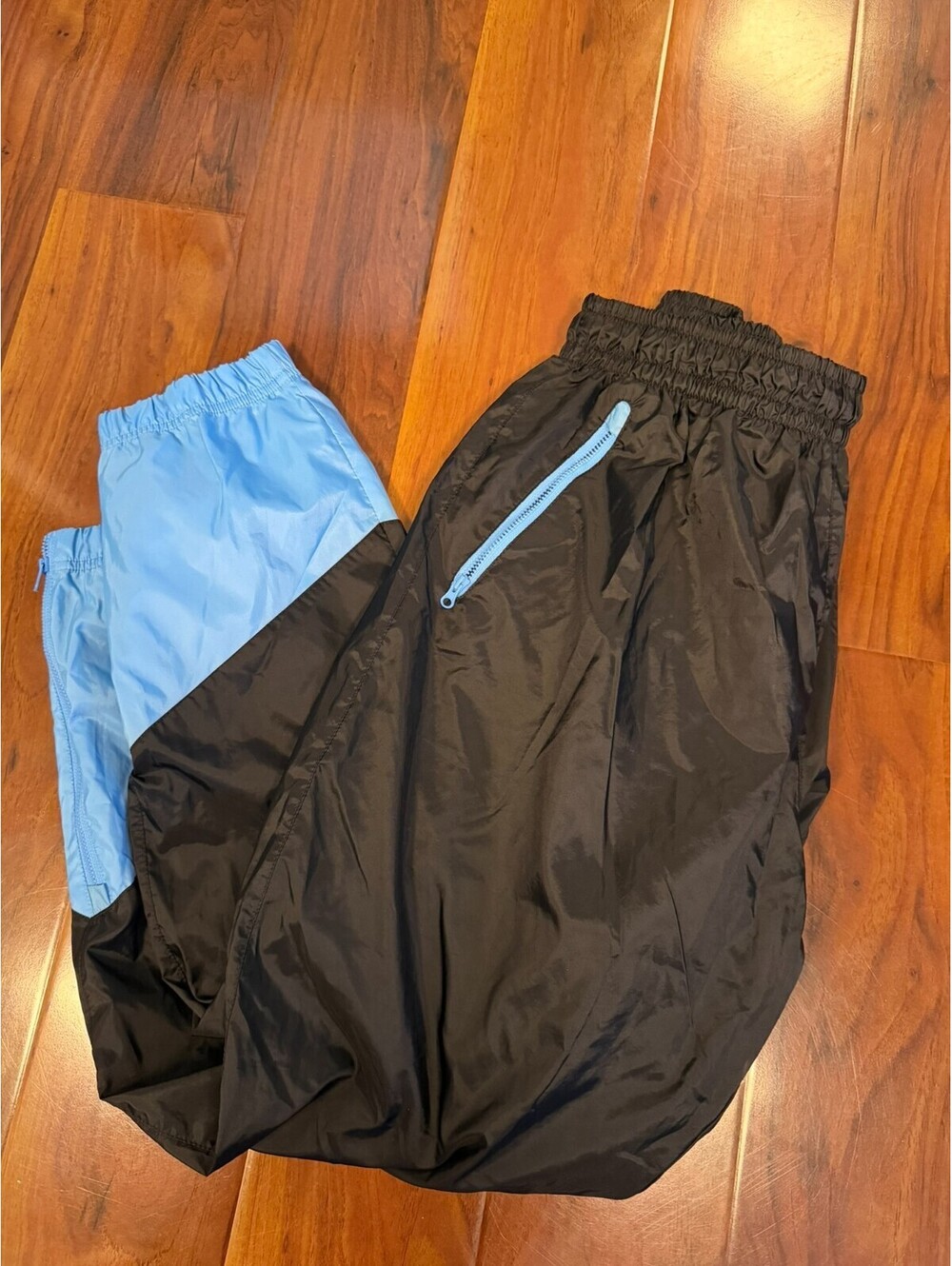 Nike Windrunner Woven Lined Pants Black Blue DX0653-010 Mens Size XL